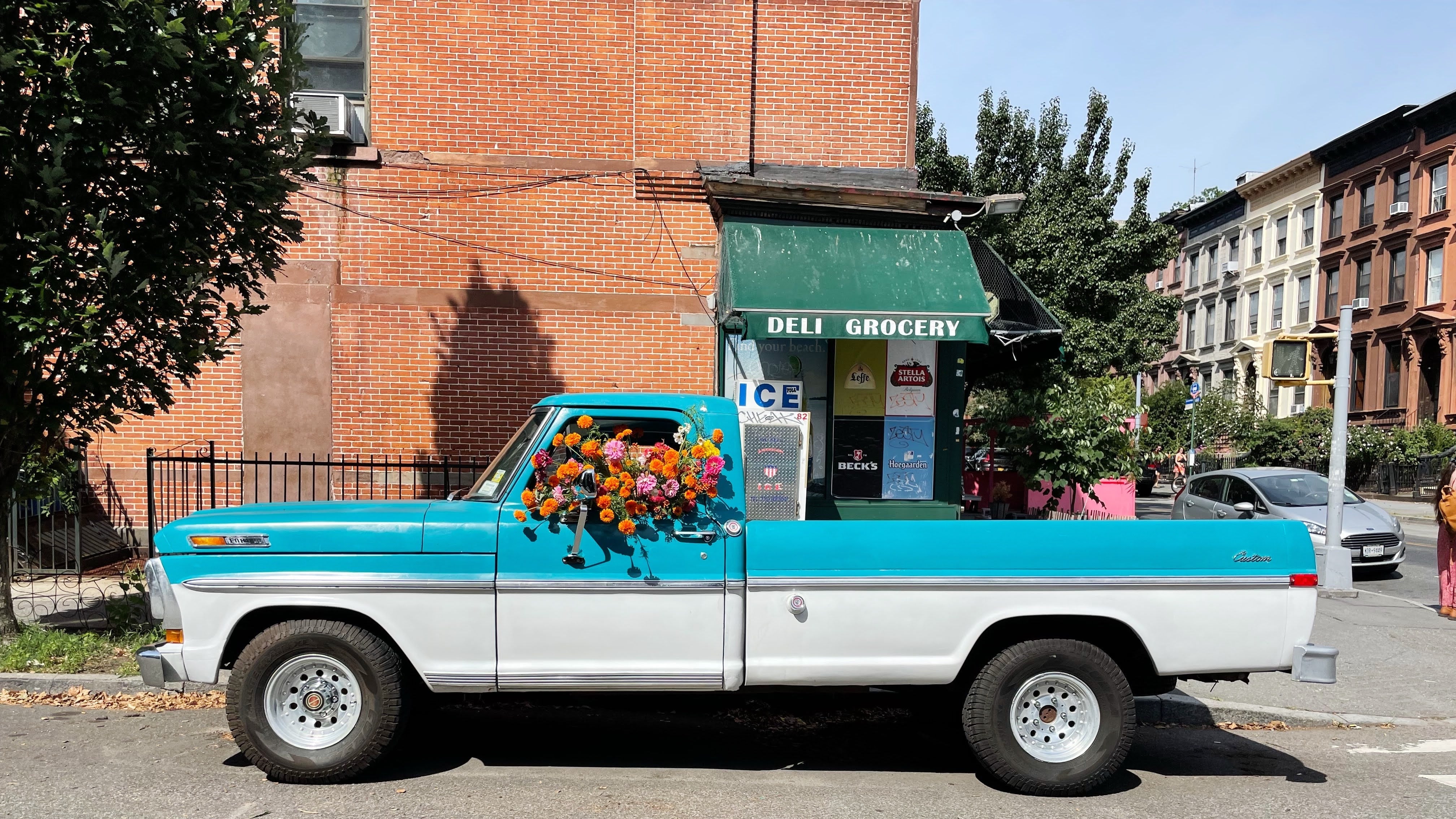 Vintage Flower Truck in Brooklyn