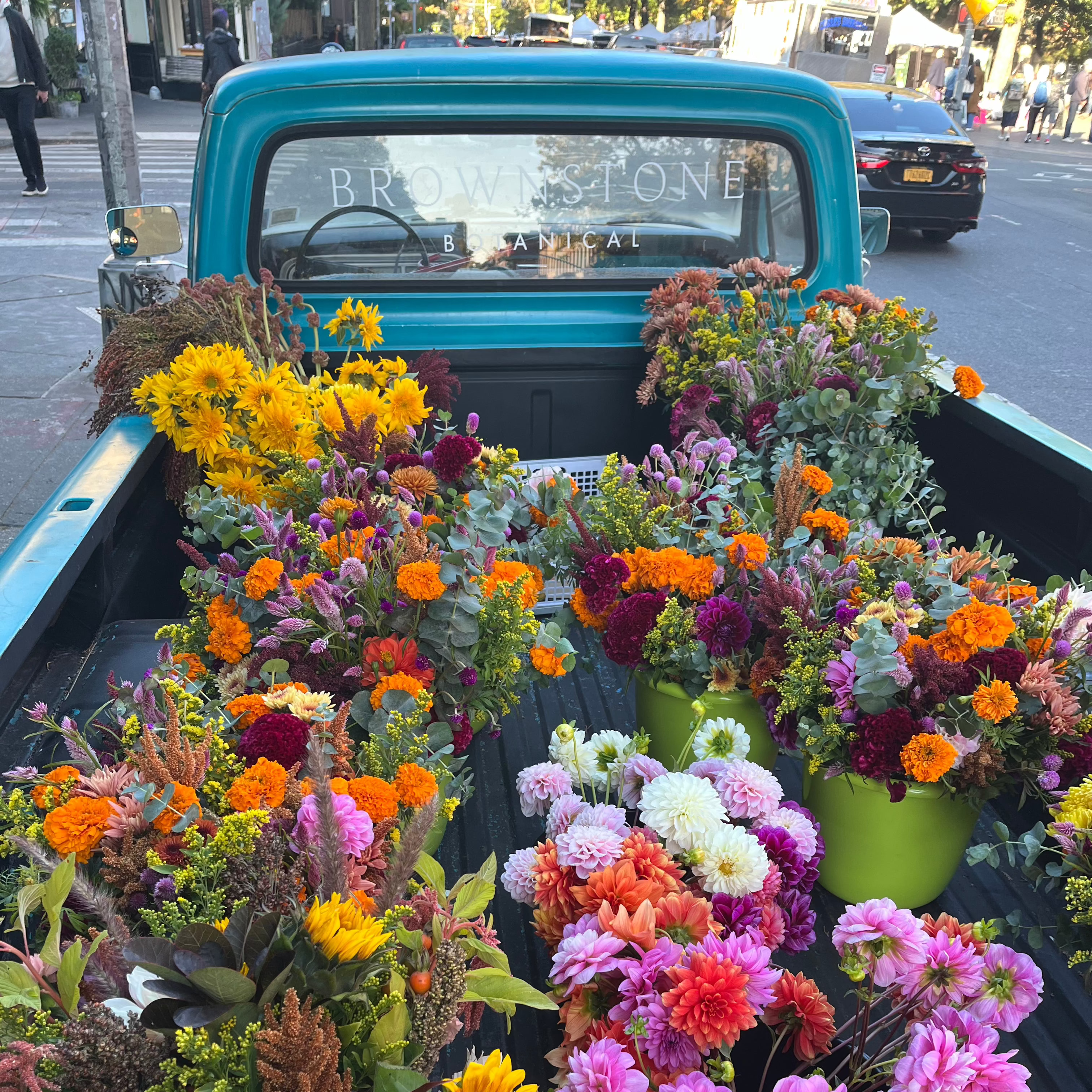 Vintage Flower Truck in Brooklyn